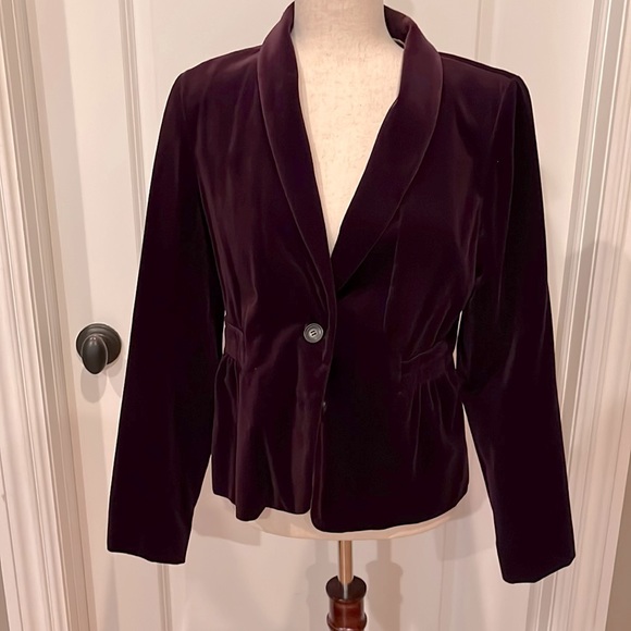 J. Crew Jackets & Blazers - Jcrew plum velvet blazer